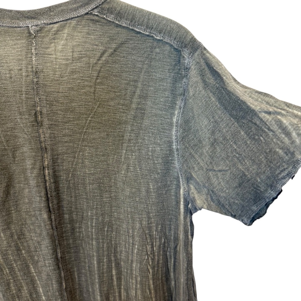 Affliction Standard Series Vneck Graphic Vintage Wash Tee Mens Size Medium Green - Picture 5 of 10